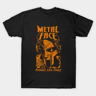 Vintage Bootleg Metal Face Orange T-Shirt